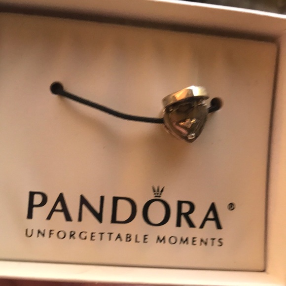 Pandora sterling/14k ring in box heart charm - Picture 6 of 6